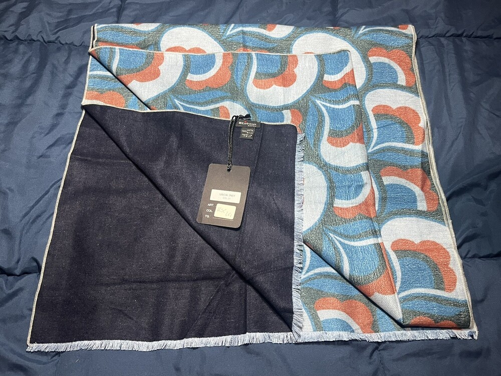 Beautiful New With Tags Kiton Napoli 100% Silk Scarf ~ Made in Italy